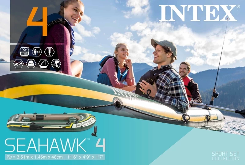 Intex Seahawk 4 Opblaasboot Set 13 Intex Seahawk 4 Opblaasboot Set - Afbeelding 13