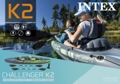 Intex Challenger K2 Opblaasbare Kajak - 2 Personen -Professionele winkel voor buitensportartikelen 1335 1900 68306np pkg 2022 300