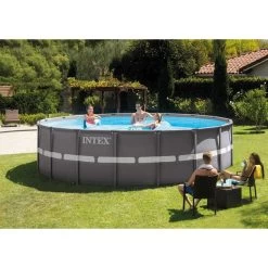 Intex Ultra Frame XTR Pool - 549 X 132 Cm - Met Zandfilterpomp En Accessoires -Professionele winkel voor buitensportartikelen 26332 in use 1