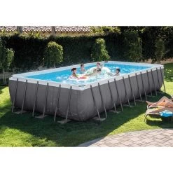 Intex Ultra Frame XTR Pool - 732 X 366 X 132 Cm - Met Zandfilterpomp En Accessoires -Professionele winkel voor buitensportartikelen 26362 in use