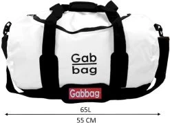 Gabbag Travel M 65L Waterdichte Tas - Wit -Professionele winkel voor buitensportartikelen 4 0jgr410 000 resultaat