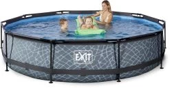 EXIT TOYS EXIT Stone Zwembad - 360 X 76 Cm - Met Filterpomp 6 EXIT TOYS EXIT Stone Zwembad - 360 X 76 Cm - Met Filterpomp -Professionele winkel voor buitensportartikelen 626 1200 exit 30 12 12 00 int 3