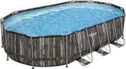 Bestway Power Steel Oval Zwembad - 610 X 366 X 122 Cm - Met Filterpomp En Accessoires -Professionele winkel voor buitensportartikelen 668 1200 5611s 5611r 0055 pr web