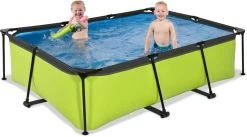 EXIT TOYS EXIT Lime Zwembad - 220 X 150 X 65 Cm - Met Filterpomp -Professionele winkel voor buitensportartikelen 668 1200 exit 30 00 21 40 int 4