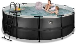 EXIT TOYS EXIT Black Leather Zwembad - 427 X 122 Cm - Met Zandfilterpomp En Trap -Professionele winkel voor buitensportartikelen 688 1200 exit 30 27 14 20 int 4