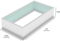 Polystyreen Zwembad Blokkenset High Density - 7.00 X 3.50 X 1.50 M 7 Polystyreen Zwembad Blokkenset High Density - 7.00 X 3.50 X 1.50 M -Professionele winkel voor buitensportartikelen 700x350 zij ps80 size