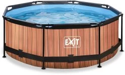 EXIT TOYS EXIT Wood Zwembad - 244 X 76 Cm - Met Filterpomp