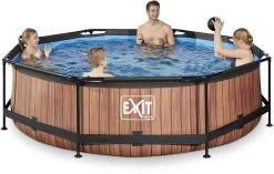 EXIT TOYS EXIT Wood Zwembad - 300 X 76 Cm - Met Filterpomp -Professionele winkel voor buitensportartikelen 765 1200 exit 30 12 10 10 int 3