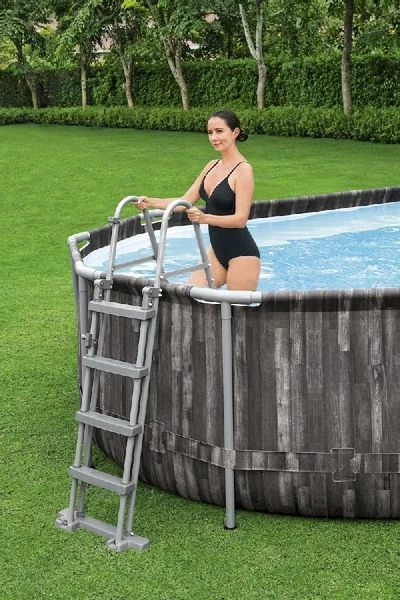 Bestway Power Steel Oval Zwembad - 610 X 366 X 122 Cm - Met Filterpomp En Accessoires - Afbeelding 12