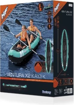 Hydro Force Ventura X2 Opblaasbare Kajak - 2 Personen -Professionele winkel voor buitensportartikelen 900 900 bestway 65052 int 43