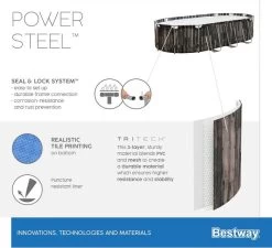 Bestway Power Steel Oval Zwembad - 732 X 366 X 122 Cm - Met Filterpomp En Accessoires -Professionele winkel voor buitensportartikelen bestway power steel oval zwembad 732 x 366 x 122 cm 15