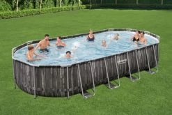 Bestway Power Steel Oval Zwembad - 732 X 366 X 122 Cm - Met Filterpomp En Accessoires -Professionele winkel voor buitensportartikelen bestway power steel oval zwembad 732 x 366 x 122 cm 3