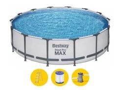 Bestway Steel Pro MAX Zwembad - 366 X 100 Cm - Met Filterpomp En Accessoires