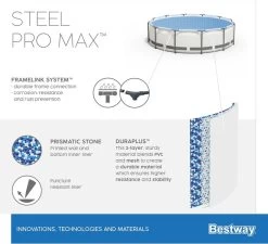 Bestway Steel Pro MAX Zwembad - 366 X 100 Cm - Met Filterpomp En Accessoires -Professionele winkel voor buitensportartikelen bestway steel pro max zwembad 366 x 100 cm set 1