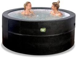 EXIT TOYS EXIT Leather Premium Opbouw Spa - 4-6 Persoons -Professionele winkel voor buitensportartikelen exit leather premium 6 opblaasbare spa sfeer 2