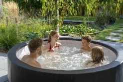 EXIT TOYS EXIT Leather Premium Opbouw Spa - 4-6 Persoons -Professionele winkel voor buitensportartikelen exit leather premium 6 opblaasbare spa sfeer tuin 2