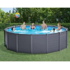 Intex Graphite Panel Pool - 478 X 124 Cm - Met Zandfilterpomp En Accessoires -Professionele winkel voor buitensportartikelen graphite panel pool1