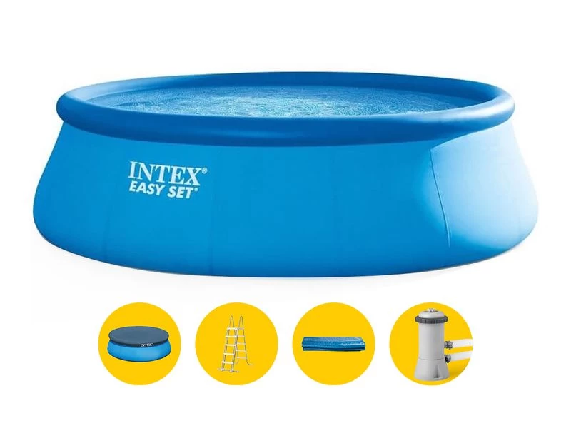 Intex Easy Set Pool - 457 X 122 Cm - Met Filterpomp En Accessoires 1 Intex Easy Set Pool - 457 X 122 Cm - Met Filterpomp En Accessoires