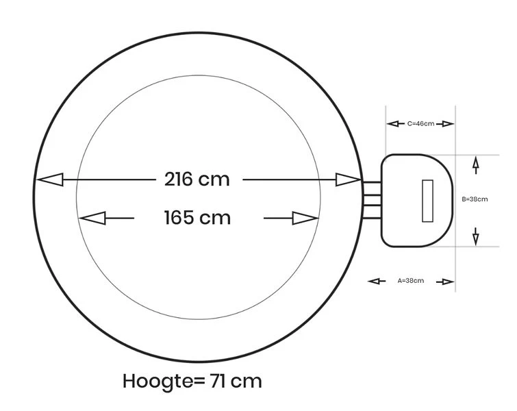 Intex Pure Spa Greywood Deluxe Opblaasbare Spa - 6 Persoons 12 Intex Pure Spa Greywood Deluxe Opblaasbare Spa - 6 Persoons - Afbeelding 12