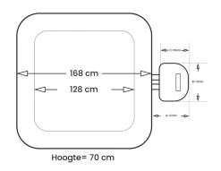 NetSpa Caïman Opblaasbare Spa - 4 Persoons -Professionele winkel voor buitensportartikelen netspa caiman afmetingen