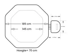 NetSpa Python Opblaasbare Spa - 6 Persoons 13 NetSpa Python Opblaasbare Spa - 6 Persoons -Professionele winkel voor buitensportartikelen netspa python afmetingen
